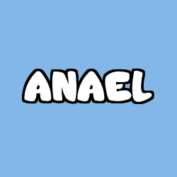 Coloriage prénom ANAEL