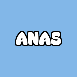 Coloriage prénom ANAS