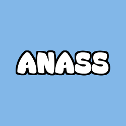 Coloriage prénom ANASS