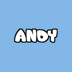 Coloriage prénom ANDY