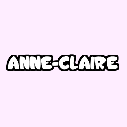Coloriage prénom ANNE-CLAIRE