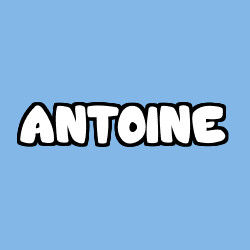 Coloriage prénom ANTOINE