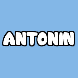 Coloriage prénom ANTONIN