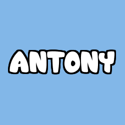 Coloriage prénom ANTONY