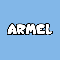 Coloriage prénom ARMEL