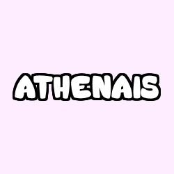 Coloriage prénom ATHENAIS