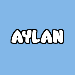 Coloriage prénom AYLAN