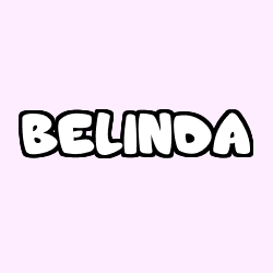 Coloriage prénom BELINDA