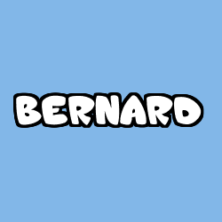 Coloriage prénom BERNARD