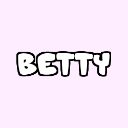Coloriage prénom BETTY