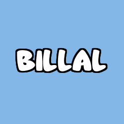 Coloriage prénom BILLAL