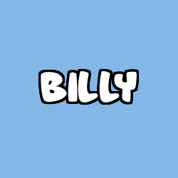 Coloriage prénom BILLY