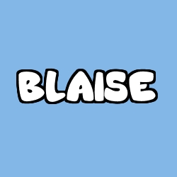 Coloriage prénom BLAISE