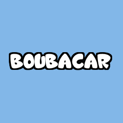 Coloriage prénom BOUBACAR