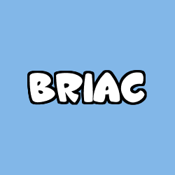 Coloriage prénom BRIAC