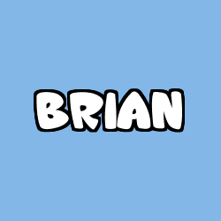 Coloriage prénom BRIAN