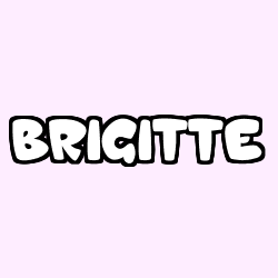 Coloriage prénom BRIGITTE