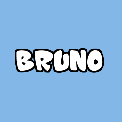 Coloriage prénom BRUNO