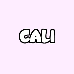 Coloriage prénom CALI