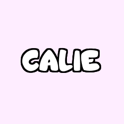 Coloriage prénom CALIE