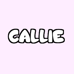 Coloriage prénom CALLIE
