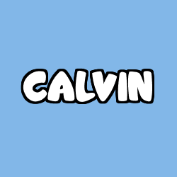Coloriage pr&eacute;nom CALVIN