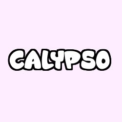 Coloriage prénom CALYPSO