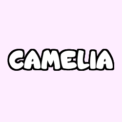 Coloriage prénom CAMELIA