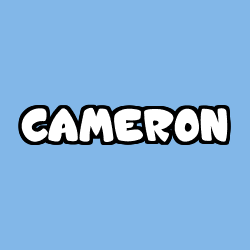 Coloriage pr&eacute;nom CAMERON