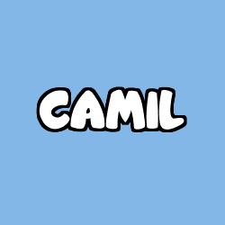 Coloriage prénom CAMIL