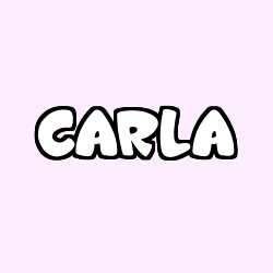 Coloriage prénom CARLA