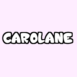 Coloriage prénom CAROLANE