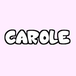 Coloriage prénom CAROLE