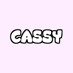 Coloriage prénom CASSY