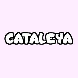 Coloriage prénom CATALEYA