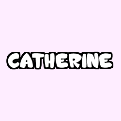 Coloriage prénom CATHERINE