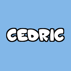 Coloriage pr&eacute;nom CEDRIC