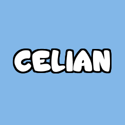Coloriage prénom CELIAN