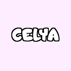 Coloriage prénom CELYA