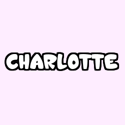 Coloriage prénom CHARLOTTE