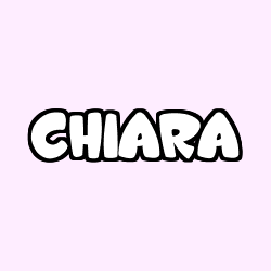 Coloriage prénom CHIARA