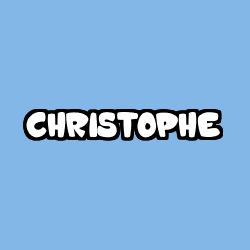 Coloriage pr&eacute;nom CHRISTOPHE