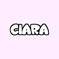 Coloriage prénom CIARA
