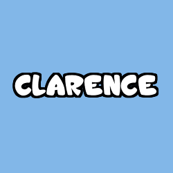 Coloriage prénom CLARENCE