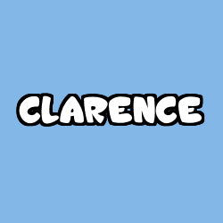 Coloriage pr&eacute;nom CLARENCE