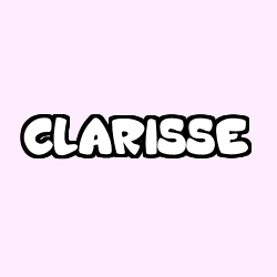 Coloriage prénom CLARISSE