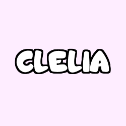 Coloriage prénom CLELIA