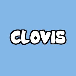 Coloriage pr&eacute;nom CLOVIS