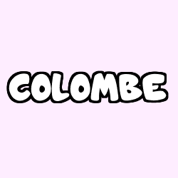 Coloriage prénom COLOMBE