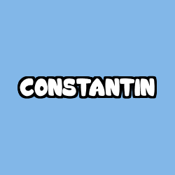 Coloriage pr&eacute;nom CONSTANTIN